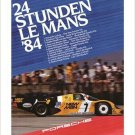 24 STUDEN LE MANS '84 vintage car poster racy hot COLLECTORS 20x30