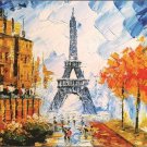 City of Paris, France colorful painting Poster 20x30 Great for wall decor
