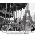 BEAUTIFUL PARIS NOSTALGIA Carousel & Quote Poster 20x30 Eiffel Tower
