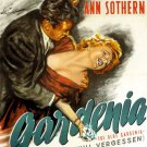 FILM NOIR movie poster THE BLUE GARDENIA classy BAXTER & CONTE 20x30-PW0
