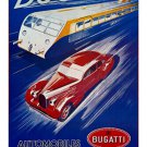 bugatti vintage car ad poster 1936 SPORTY SLEEK 20x30 CLASSIC prized new