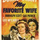 MY FAVORITE WIFE vintage movie poster CARY GRANT irene dunne 20x30 RARE HOT