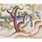 august macke WOMAN WITH JUG vintage art poster GERMAN EXRESSIONIST 20x30 hot