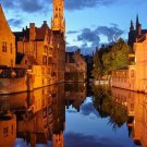 bruegge belgium VINTAGE PHOTO POSTER 20x30 flemish picturesque COLLECTORS