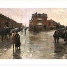RAINY DAY, BOSTON childe hassam FINE ART POSTER vintage refined RARE 20x30