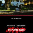 DESPERATE HOURS vintage movie poster MICKEY ROURKE ANTHONY HOPKINS 20x30 odd