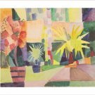 august macke GARDEN ON LAKE THUN vintage painting ART POSTER colorful 20x30