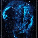 Hubble Space Image Poster CYGNUS LOOP NEBULA 20x30 Eerie Blue STARDUST NEW