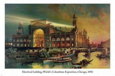 ELECTRICAL BUILDING 1892 World's Columbian Exposition FINE ARTS POSTER 20x30