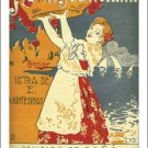 EMILIA BENITO alma murciana partitura VINTAGE ITALIAN AD POSTER 20x30 rare