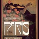 LOS CIGARRILLOS VINTAGE AD POSTER paris aleardo villa spain 1901 20x30 hot