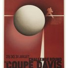 coupe davis TENNIS CHALLENGE ROUND tournament VINTAGE AD POSTER sports 20x30
