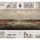 the BRIDGE at st. louis MISSOURI landmark POSTER 1874 20x30 ARCHITECTURAL