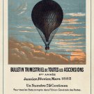 HOT AIR BALLOON VINTAGE POSTER 1883 French Aeronautical Journal 1 NEW 20x30-RW0