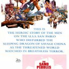 THE SAND PEBBLES movie poster MCQUEEN & ATTENBOROUGH navy CHINA hero 20x30