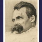 FRIEDRICH NIETZCHE poster new GERMAN PHILOSOPHER moustache WRITER 20x30