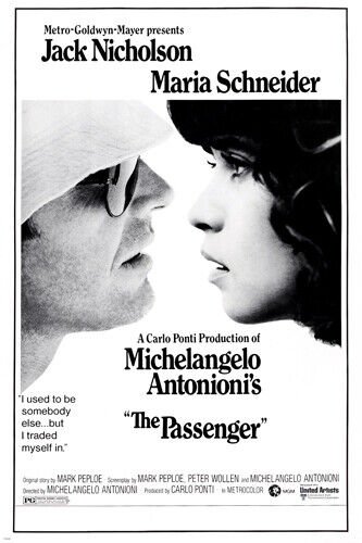 THE PASSENGER jack nicholson maria schneider MOVIE POSTER romance 20x30