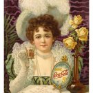 elegant vintage DRINK COCA-COLA poster OLD FASHIONED great for home decor