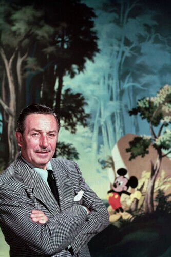 WALT DISNEY WITH MICKEY MOUSE poster CLASSIC RARE COLLECTOR'S ITEM 20x30-YY2