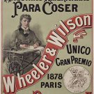 LEGITIMAS - WHEELER & WILSON madrid spain vintage ad poster COLLECTORS 20x30