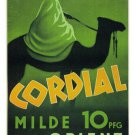 CORDIAL vintage travel POSTER Germany 1950 20x30 TURBAN CAMEL orient