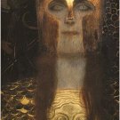 GUSTAV KLIMT 1898 vintage painting art poster PALLAS ATHENA collectors 20x30