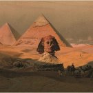 the PYRAMIDS AT GIZA & THE SPHINX vintage photo poster LITHOGRAPH 20x30 new