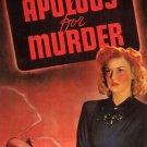 APOLOGY FOR MURDER film noir MOVIE POSTER ann SAVAGE hugh BEAUMONT 20x30