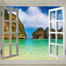 Window to MAYA BAY Phi Phi, Thailand Scenic Poster 20x30 tropical PARADISE
