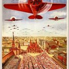 SOCIALIST AVIATION vintage ad poster PROPAGANDA planes wings 20x30 RUSSIAN SOCIALIST AVIATION vintage ad poster PROPAGANDA planes wings 20x30 RUSSIAN