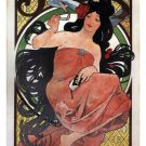 JOB cigarette paper VINTAGE AD POSTER A. MUCHA FRANCE 1896 20x30 sexy NEW