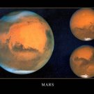 MARS HUBBLE SPACE IMAGE poster 20x30 the WAR PLANET orange 3 VIEWS detailed