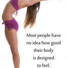 yoga backbend inspirational poster MOTIVATIONAL QUOTE athletic 20x30 SEXY