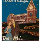 date night AT DISNEYLAND vintage poster 20x30 MAGIC KINGDOM by starlight HOT