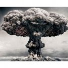 atomic mushroom cloud CLOWN SHAPE poster 20x30 sinister funny REALISTIC - PW9