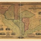 OLD MAP of washington d.c. VINTAGE POSTER rare collectors HISTORIC 20x30 hot