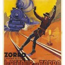 ZORRO the man with the WHIP vintage FRENCH MOVIE POSTER adventure 20x30 HOT