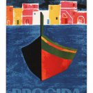 Procida VINTAGE TRAVEL POSTER Mario Puppo ITALY 1960 20x30 exceptional!