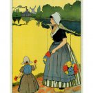 Netherlands Route Vintage Travel Poster RANDAL BOROU usa 1911 20x30 DUTCH