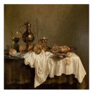 Breakfast With A Lobster HEDA WILLEM CLAESZ Fine Art Painting Poster 20x30