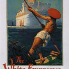 Fastest to the ORIENT vintage Travel Poster CANADA 1930 20x30 Boat Cruise