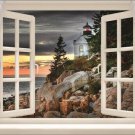 window into lighthouse CLASSIC SCENIC POSTER rocks trees STORMY SKY 20x30 window into lighthouse CLASSIC SCENIC POSTER rocks trees STORMY SKY 20x30