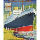 ROYAL mail line VINTAGE boat travel poster 20x30 SOUTHAMPTON PANAMA hot RARE