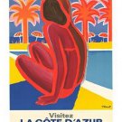 VISIT THE IVORY COAST french VINTAGE ad poster MODERN design EXQUISITE 20x30