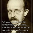 inspirational quote poster MAX PLANCK physicist NOBEL PRIZE WINNER 20x30 new