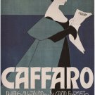CAFFARO NEWSPAPER vintage AD poster franz LASKOFF italy 1901 20x30 QUALITY