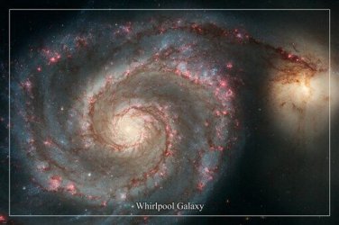 WHIRLPOOL GALAXY Hubble space telescope image poster 20x30 POSTER majestic!