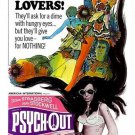 1968 MOVIE POSTER PSYCH-OUT give you love for nothing CULT CLASSIC 20x30 hot 1968 MOVIE POSTER PSYCH-OUT give you love for nothing CULT CLASSIC 20x30 hot
