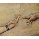 atheist version of michelangelo's THE CREATION OF ADAM poster 20x30 FUNNY