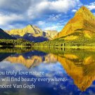 beautiful corner of nature REFLECTING POOL inspirational poster 20x30 RARE
